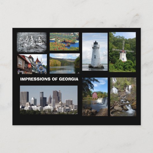 Carte postale Impressions de Géorgie (Devant)