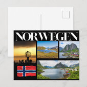 Carte Postale Impressions de Norvège (Devant / Derrière)