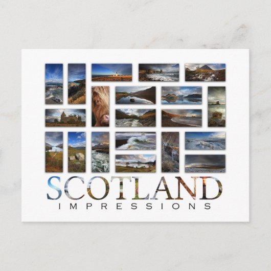 Carte Postale Impressions écossaises (Devant)