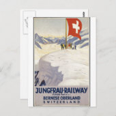 Carte Postale Impressions rétrographiques de l'affiche Vintage v (Devant / Derrière)