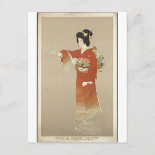 Carte Postale Impressions rétrographiques de l'affiche Vintage v