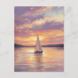 Carte Postale Impressions sur toile du lac des Ozarks avec cadre