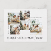 Carte postale imprimable Joyeux Noël personnalisée (Devant)