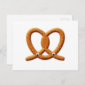Carte Postale Imprimantes de dessin Cute Pretzel (Devant / Derrière)