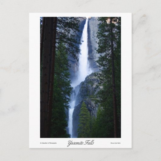 Carte Postale Imprimantes de Yosemite Falls (Devant)