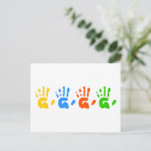Carte Postale Imprimantes main (Debout devant)