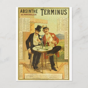 Carte Postale Imprimantes vintages d'alcool