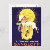 Carte Postale Imprimantes vintages d'alcool (Devant / Derrière)