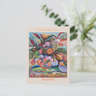 Carte Postale imprimé fleur sauvage australien