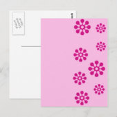 Carte Postale Imprimé floral (Devant / Derrière)