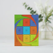 Carte Postale Imprimer À damiers (Debout devant)