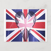 Carte Postale Imprimer "I Love UK" (Devant)