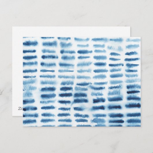 Carte Postale Imprimer l'aquarelle Indigio (Devant / Derrière)