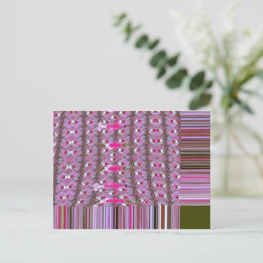 Carte Postale Imprimer l'art Motif Abstrait dense et complexe (Debout devant)