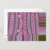 Carte Postale Imprimer l'art Motif Abstrait dense et complexe (Devant / Derrière)