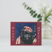Carte Postale Imprimer toile Affenpinscher (Debout devant)
