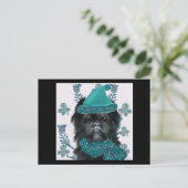 Carte Postale Imprimer toile Affenpinscher (Debout devant)