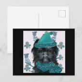 Carte Postale Imprimer toile Affenpinscher (Devant / Derrière)