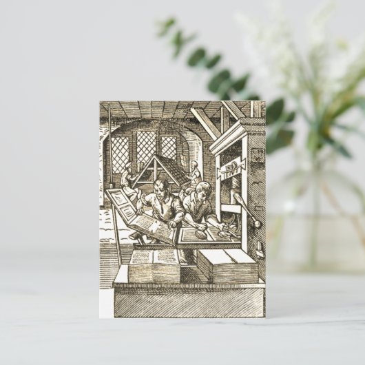 Carte Postale "Imprimerie" (Debout devant)