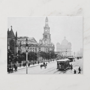 Carte Postale Imprimerie ancienne George St Sydney Australie c18