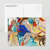 Carte Postale Improvisation 30 (Canons) de Wassily Kandinsky (Devant / Derrière)
