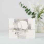 Carte Postale Improvisation I Gray Abstract Print (Debout devant)