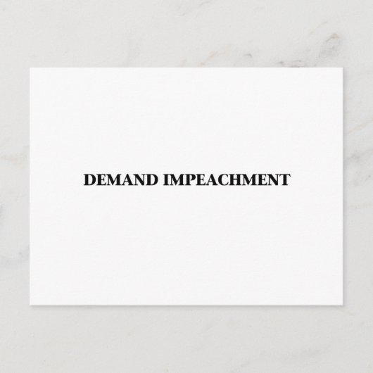 Carte Postale Imputation de la demande (Devant)