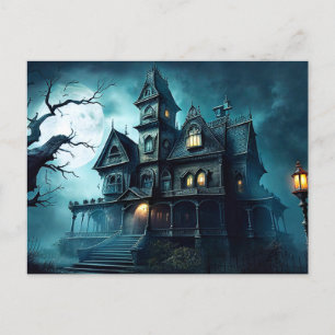 Carte Postale Imredoutable Halloween Haunted Mansion après minui