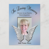 Carte Postale In Love Memory Angel Wings Ajouter une photo (Devant)