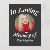 Carte Postale In Love Memory Custom Modern Elegant photo (Devant)