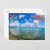Carte Postale Inaba - Tuvalu - Vue mer - (Devant / Derrière)