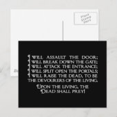 Carte Postale Inanna/Ishtar Entrée Citation Sous-Mondiale (Devant / Derrière)