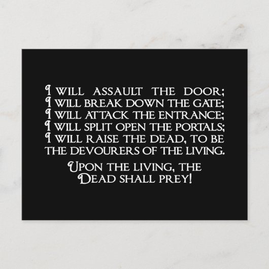 Carte Postale Inanna/Ishtar Entrée Citation Sous-Mondiale (Devant)