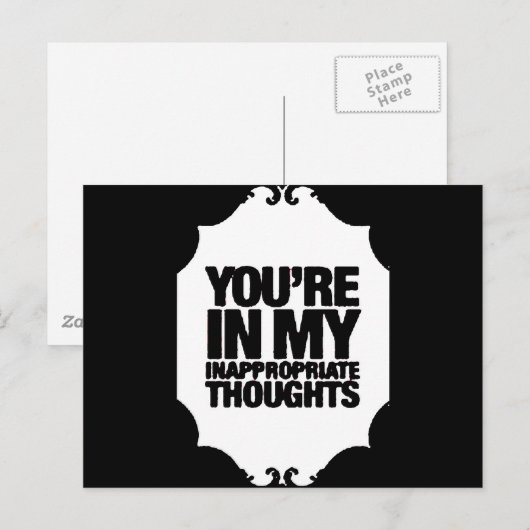 Carte Postale inapproprié (Devant / Derrière)