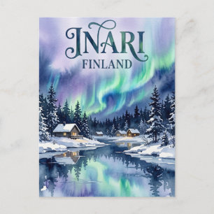 Carte Postale Inari Finlande