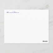 Carte Postale Inauguration (arrière vide) (Dos)