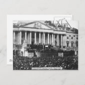 Carte Postale Inauguration d'Abraham Lincoln Le 4 mars 1861 (Devant / Derrière)