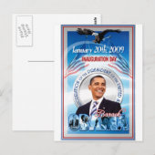 Carte Postale Inauguration de Barack Obama (Devant / Derrière)