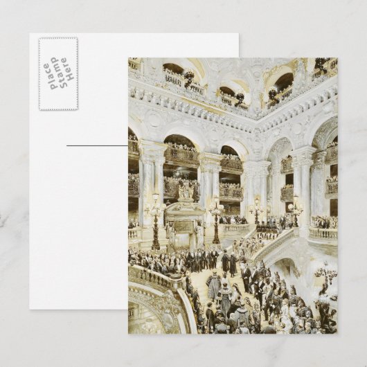 Carte Postale Inauguration de l'Opéra de Paris (Devant / Derrière)