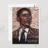 Carte Postale Inauguration d'Obama ! 20 janvier 2009 (Devant / Derrière)