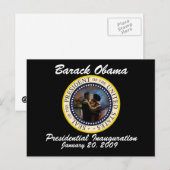 Carte Postale Inauguration du président Obama (Devant / Derrière)