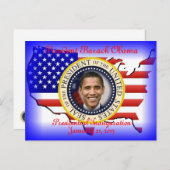 Carte Postale INauguration du PRÉSIDENT OBAMA 2013 (Devant / Derrière)