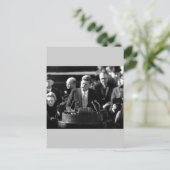 Carte Postale Inauthentification JFK (Debout devant)