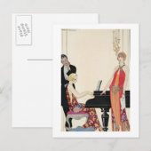 Carte Postale Incantation, illustration pour 'Gazette du Bon Ton (Devant / Derrière)