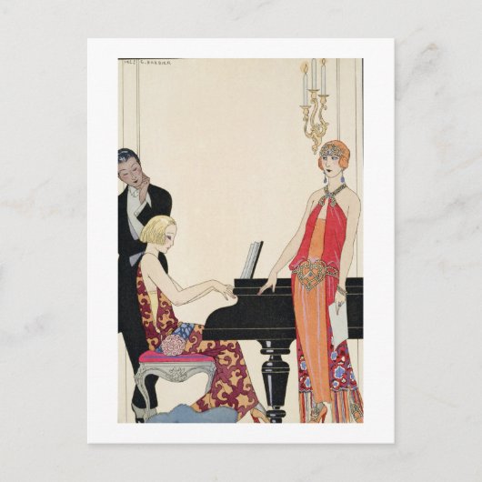 Carte Postale Incantation, illustration pour 'Gazette du Bon Ton (Devant)