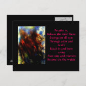 Carte Postale Incendie (Devant / Derrière)