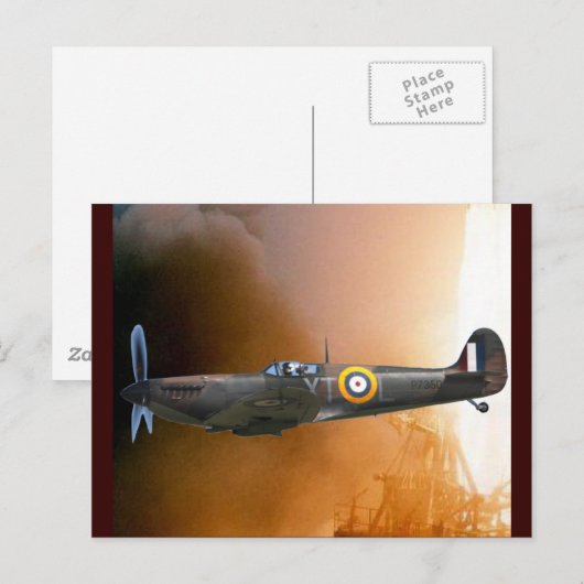 CARTE POSTALE INCENDIE (Devant / Derrière)