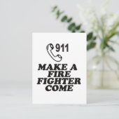 CARTE POSTALE INCENDIE 911 (Debout devant)