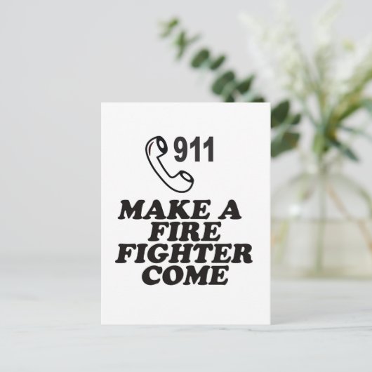 CARTE POSTALE INCENDIE 911 (Debout devant)