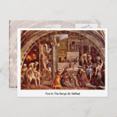 Carte Postale Incendie Dans Le Borgo Par Raffael (Devant / Derrière)